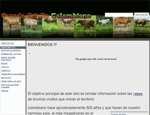 Tablet Screenshot of ganadocriollo-colombiano.com